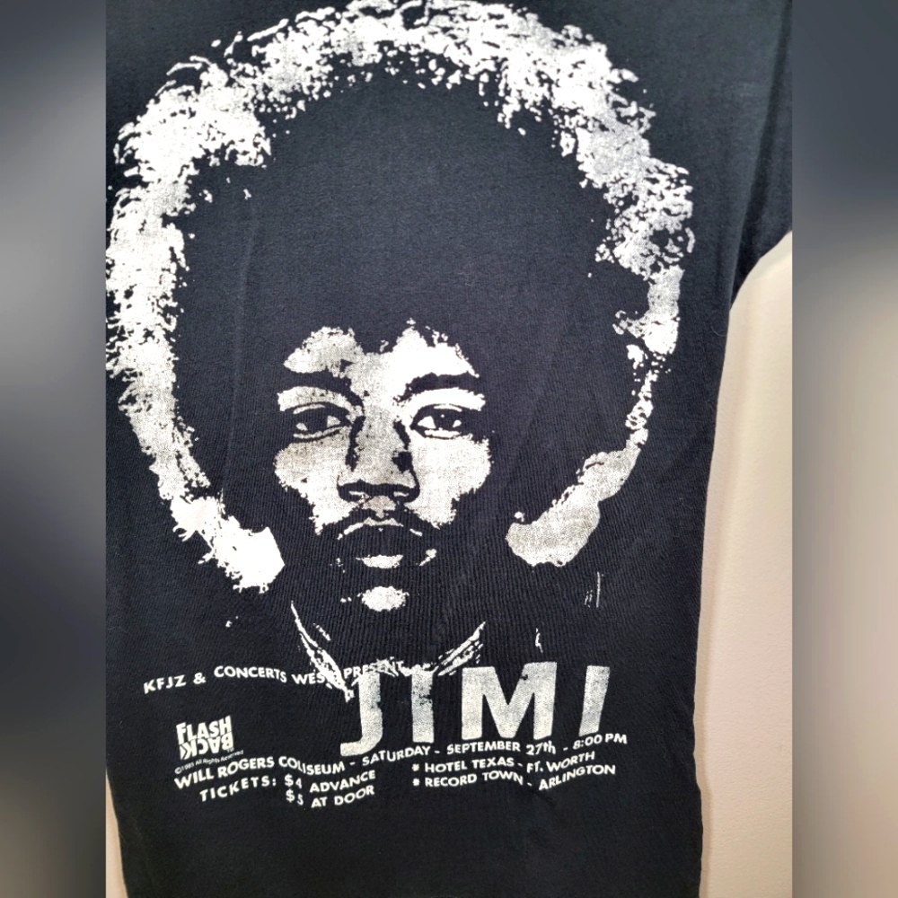 Y2K Jimi Hendrix Flashback Small Womens T-Shirt